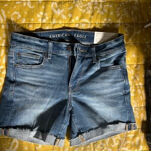 American Eagle Outfitters Dark Blue Jean Shorts